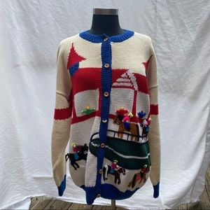 VINTAGE Derby Cardigan with 3D Accents!